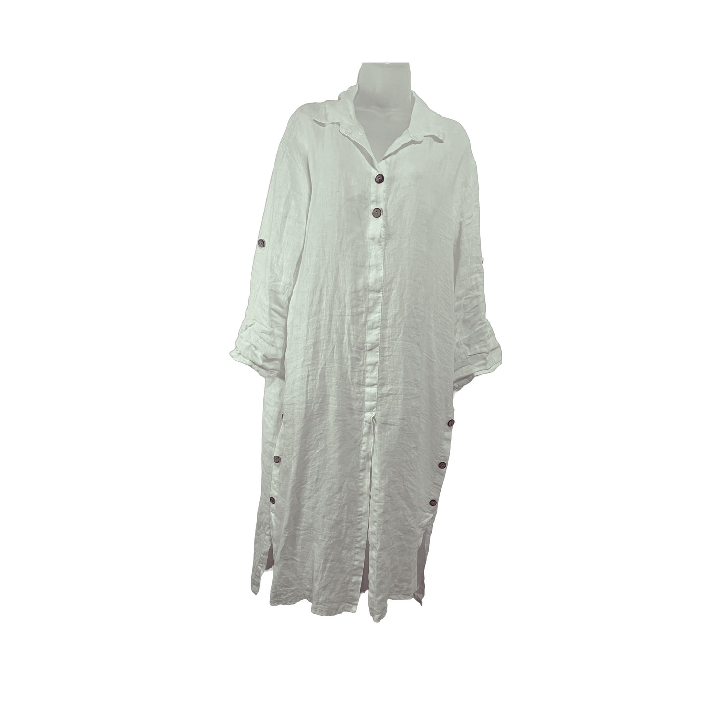 Italian Linen button down dress