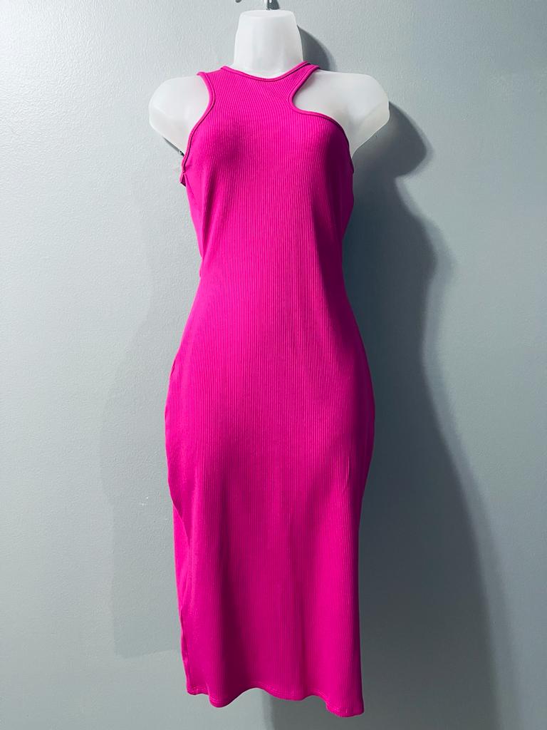 FORE Neon Pink Lycra Dress