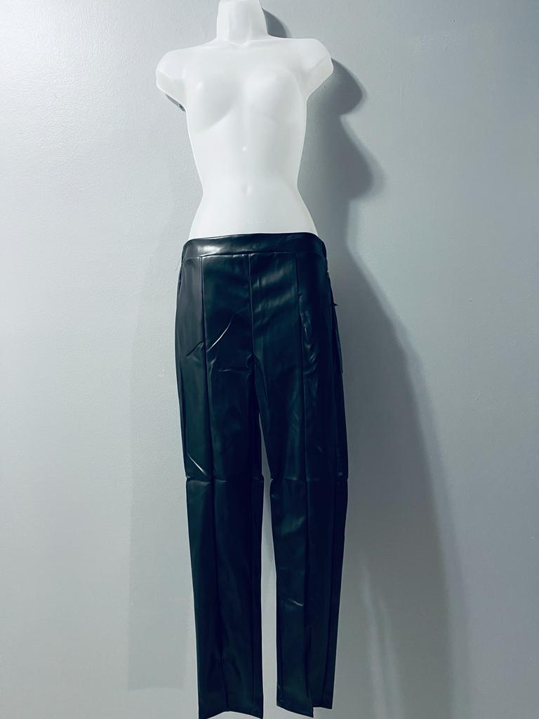 Black Leather Skinny Pants