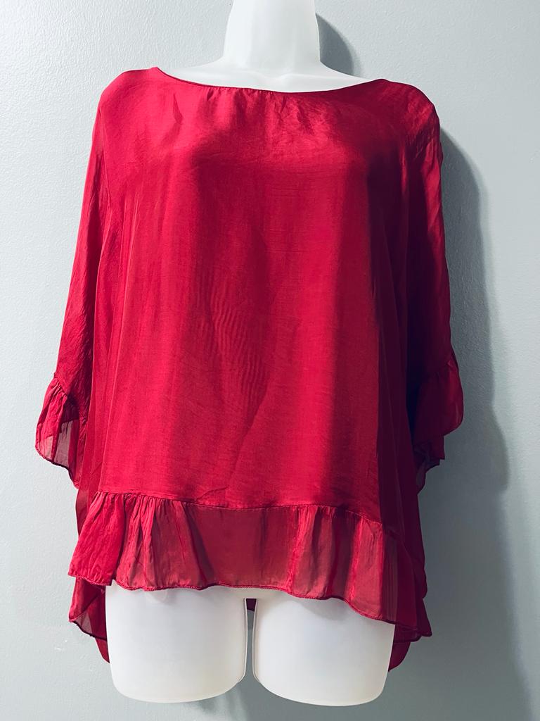 Half Sleeve Silk Blouse