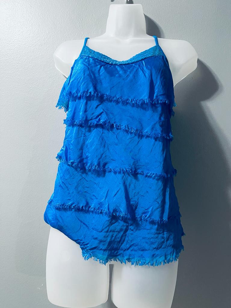 Solid Ruffled Tank