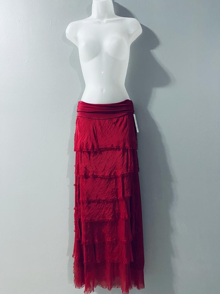 Ruffled Long Skirt